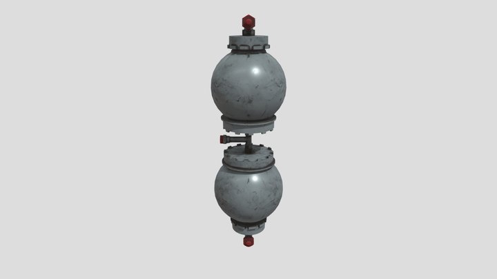 Гидроаккумуляторы основной системы 3D Model