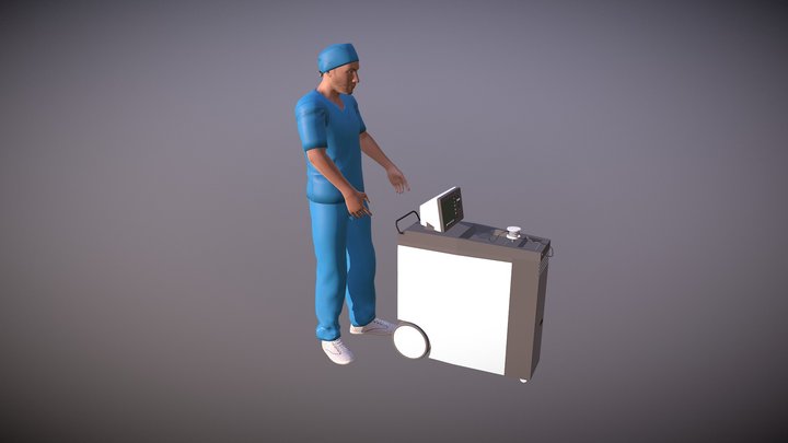 Anesthesia Monitoring Systems 3D Model
