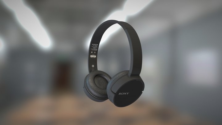 Sony WH-CH500 Wireless Headphones 3D Model