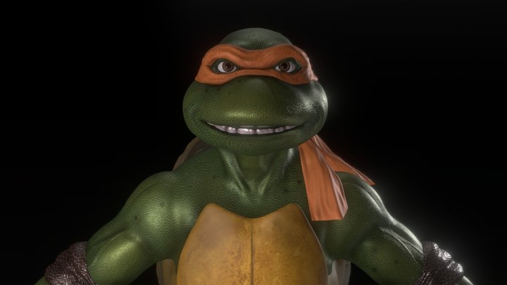 Michelangelo - Teenage Mutant Ninja Turtle, A 3D Model
