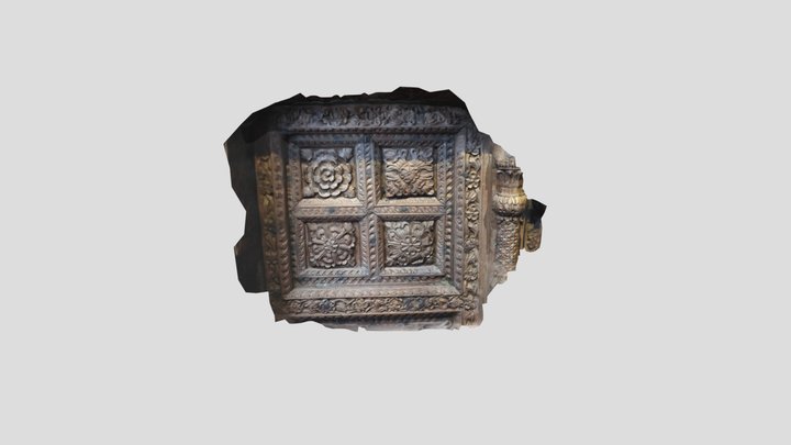Detail of doorway, Asia, Museum Fünf Kontinente 3D Model