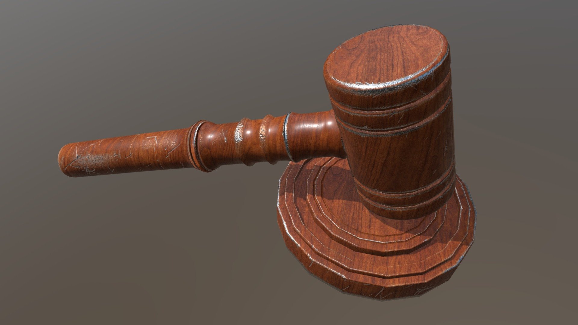 Hammer Of A Judge - 3d Model By Animefunzone [48852fc] - Sketchfab