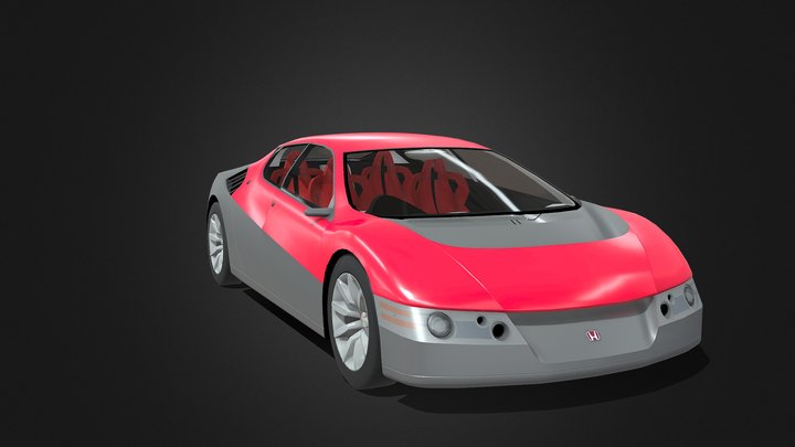 Honda DUALNOTE V6 IMA Mid Concept 3D Model