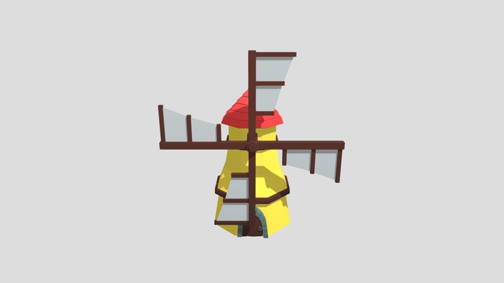 Windmill  - Low-poly 3D Model