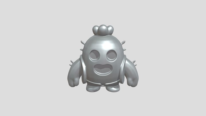 Spike Brawl Stars 3D Model