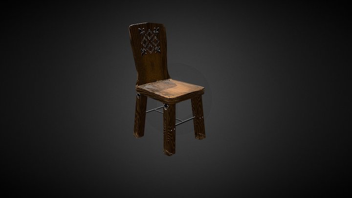 Medival Tavern Chair – Free 3D Model STL