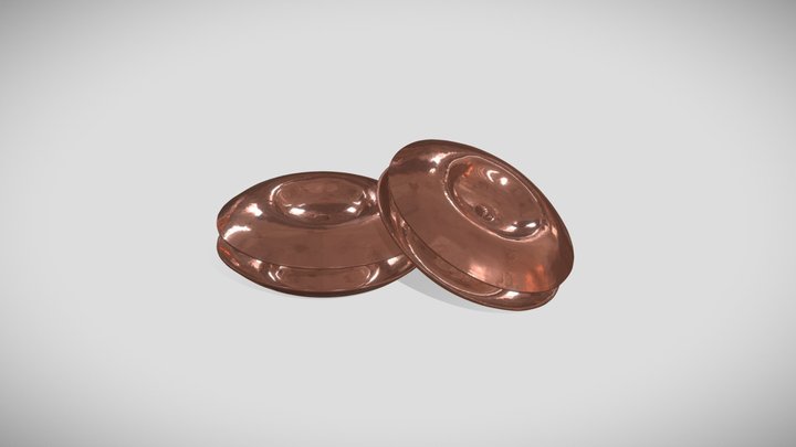 Copper earspool 3D Model