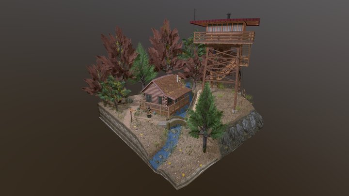 DAE Diorama - A Forest Loner 3D Model