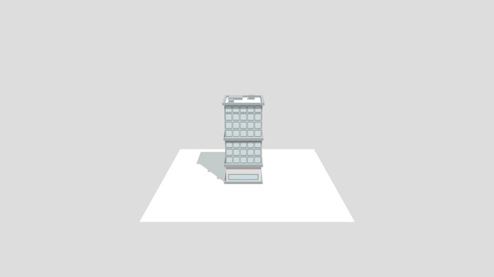 Buildingv4 (.blend) Free low poly building 3D Model
