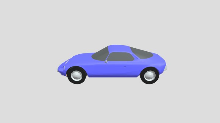 Rene-Bonnet-D-Jet 1962 lowpoly for 3D-printing