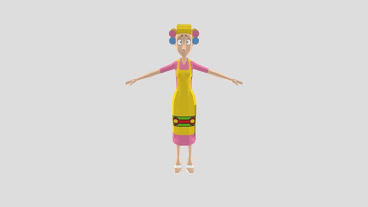 Doña Florinda 3D Model