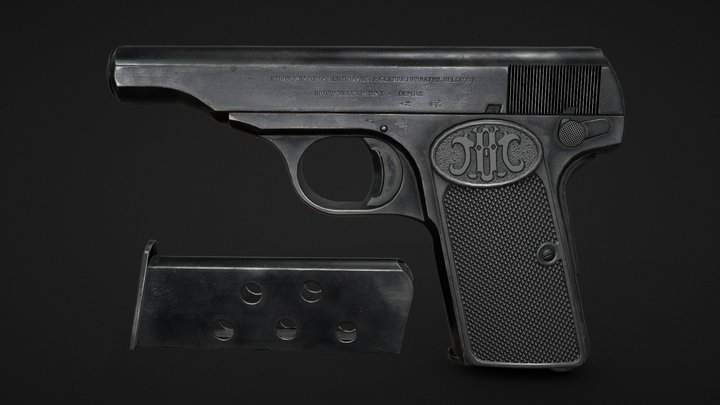 Browning FN 1910 3D Model