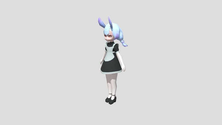 anime girl 3D Model