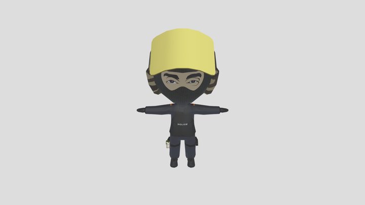 Swat Character 3D Model
