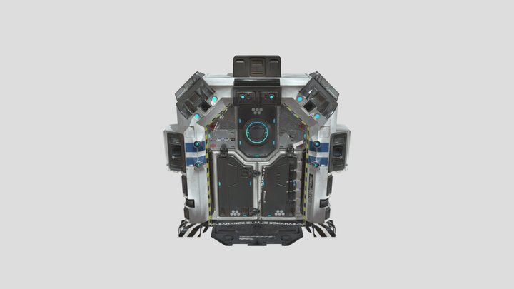 Door Animation 3D Model