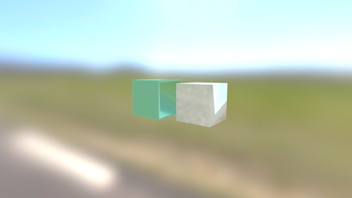 Two-cubes 3D Model