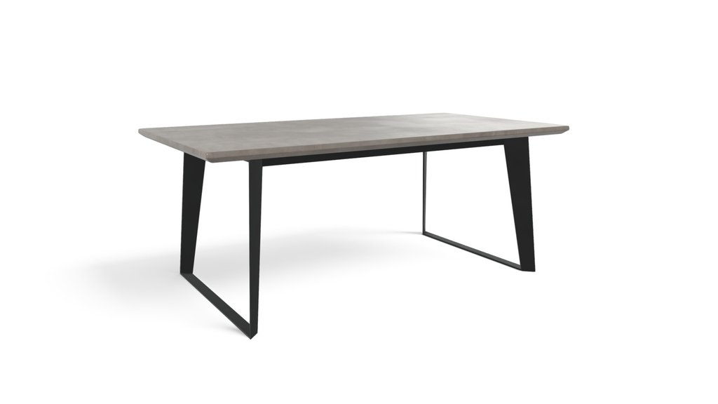 Boone Dining Table, Concrete Resin Top