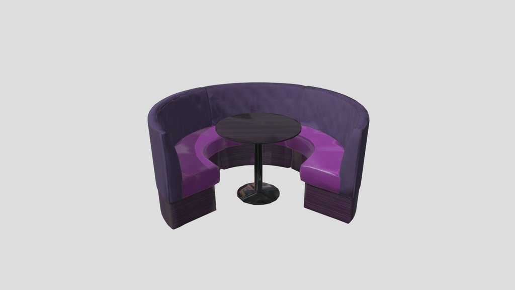 Purple Circular booth
