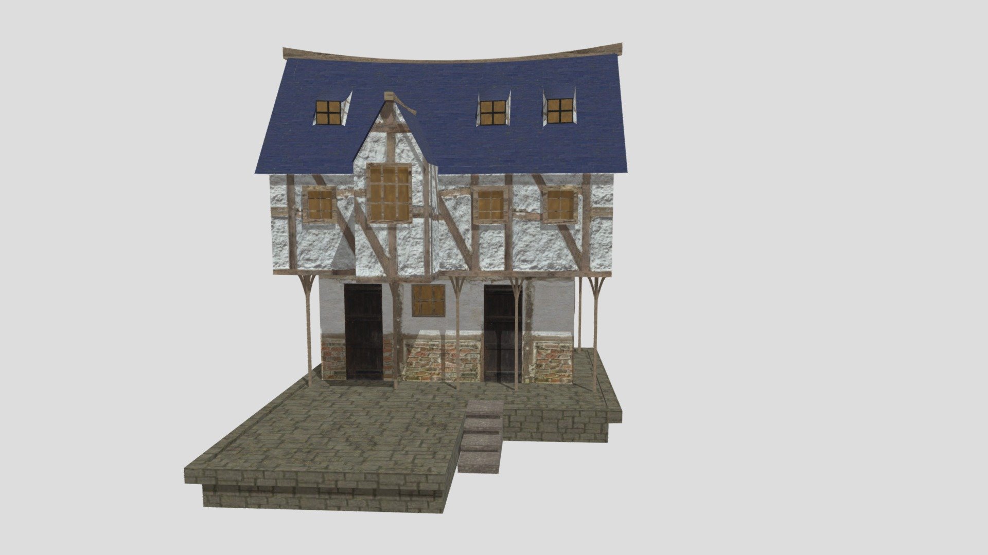 Low Poly Medieval Houses pack - Download Free 3D model by EFADKZ ...