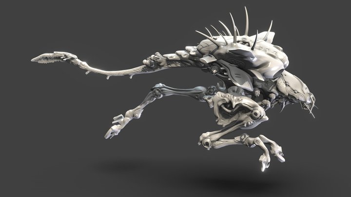 Hybrid Runner  - Concept Posed 3D Model