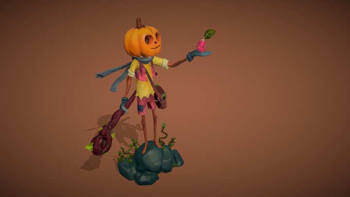 PumpkinBoy & SmollFriend 3D Model