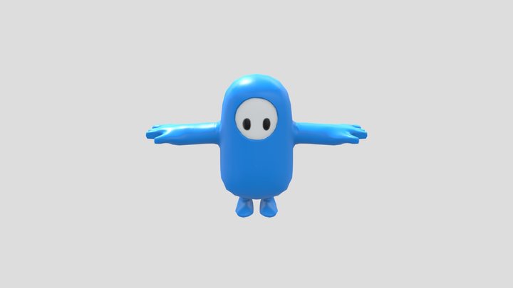 FanArt: Fallguys character 3D Model
