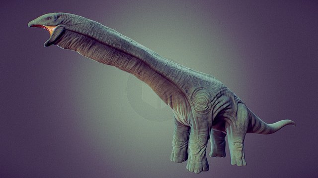 Sauropod Dinosaur 3D Model