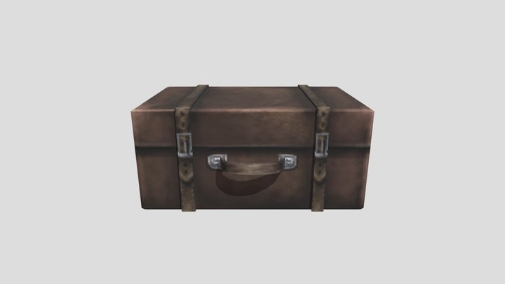 Leather Suitcase 3D Model