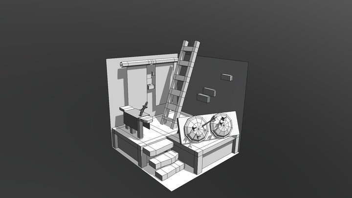 Dungeon Outpost 3D Model