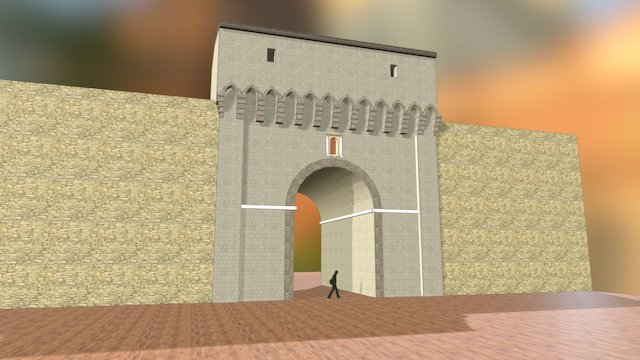 La porte Saint-Jean / d'Italie - Aix en Provence 3D Model
