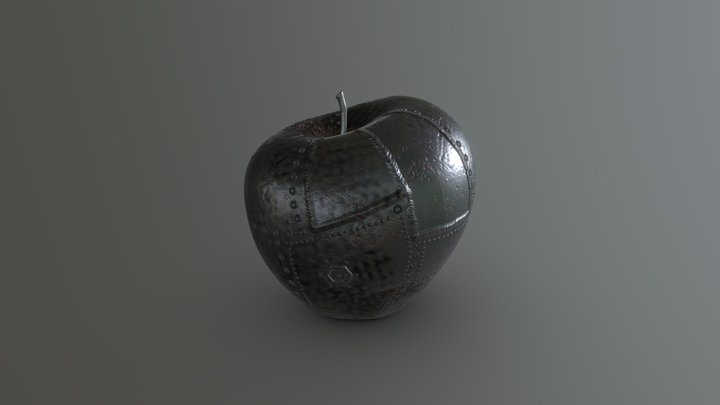 Metal Apple 3D Model
