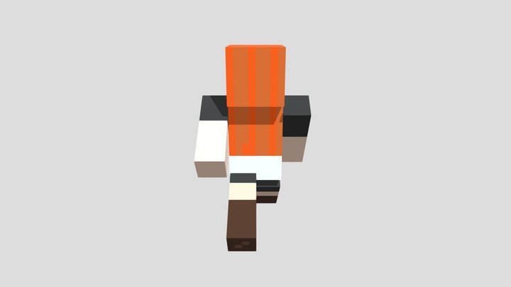 Meggy (SMG4) Minecraft Model 3D Model
