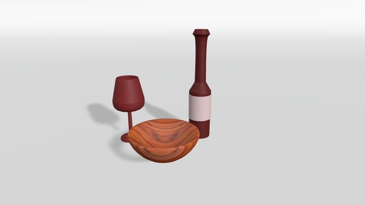 wine 3D Model