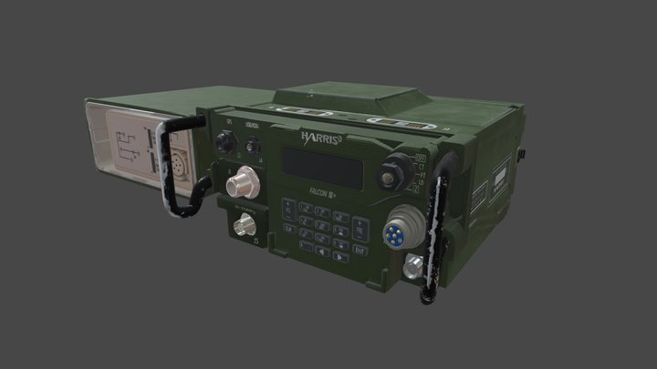 117G Radio 3D Model