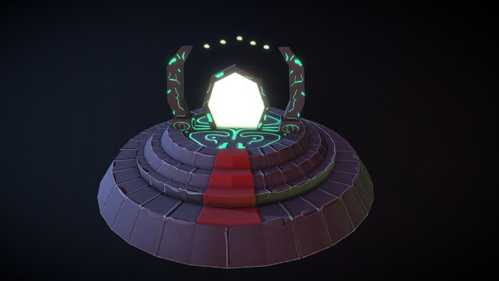 Stylized Teleport Model 3D Model