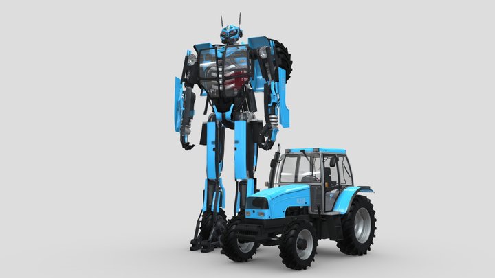 2004 IMR Rakovica R 110 Transformer "Agrotron" 3D Model