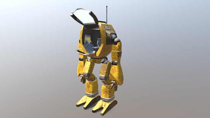 Construction Mech- Base Pose 3D Model