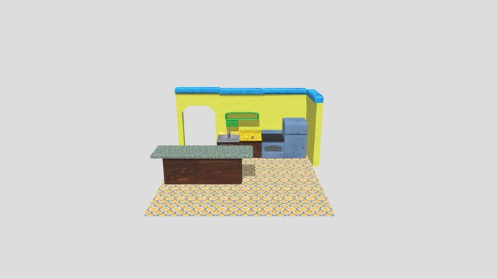 Modular Kitchen (Modular Project) - Jay Spruill 3D Model
