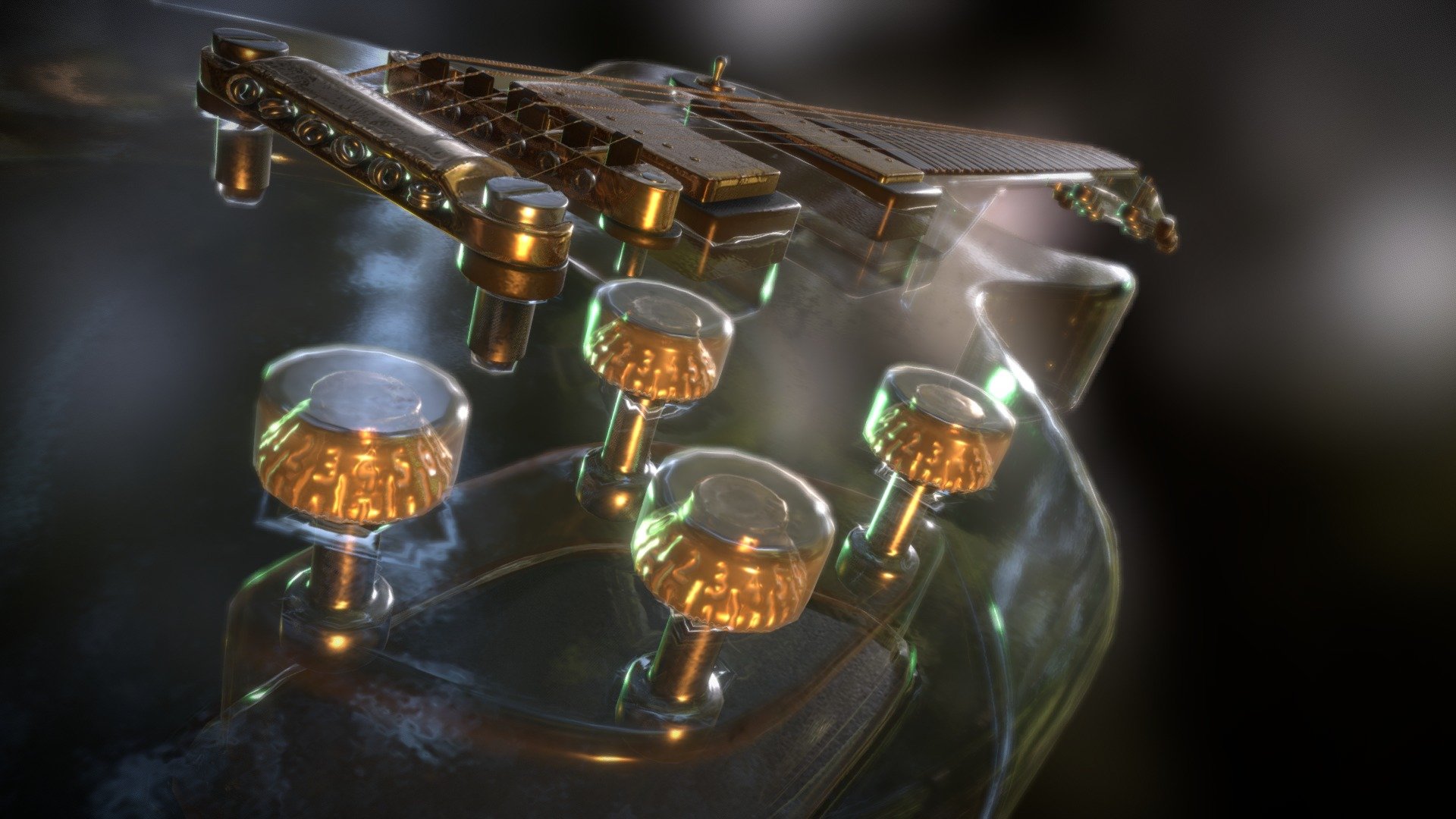 Glassy Gibson Guitar