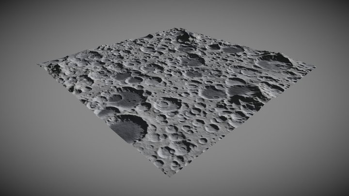 Moon Surface 3D Model