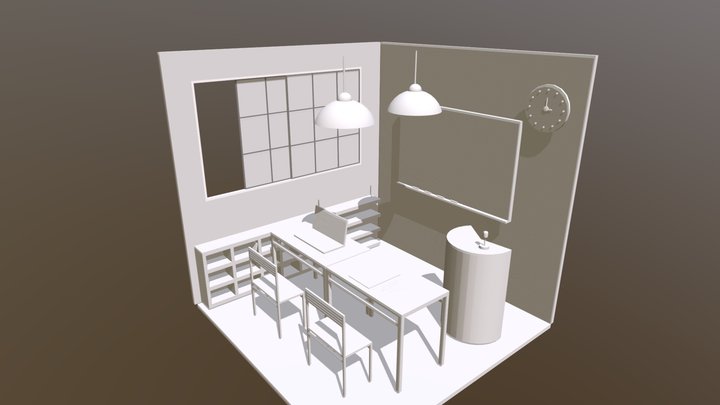 classroom 3D Model