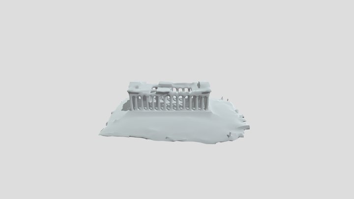 partenone di atena, senza ambiente ci 3D Model