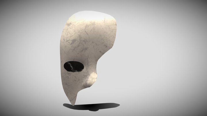 STL file Sad Half Face Mask 🎭・3D printing design to download・Cults