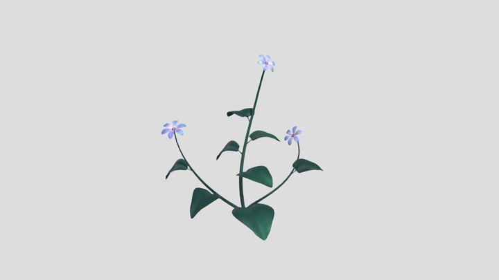 Monument | Moss Flower Animated 3D Model
