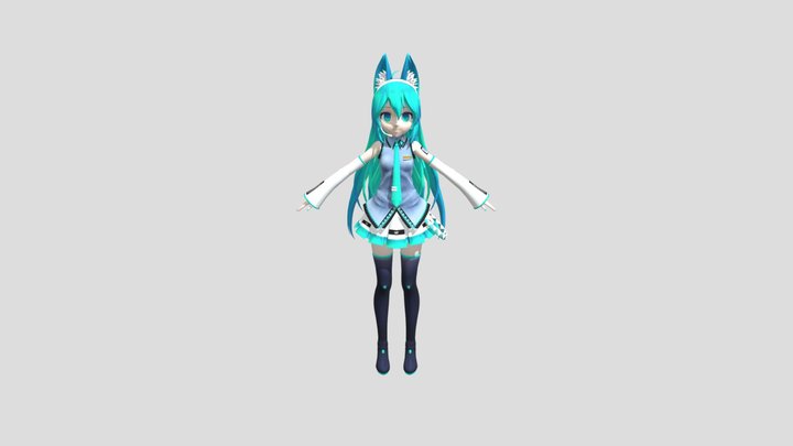 TDA Neko Miku Edit By Squidonik by squidonik 3D Model