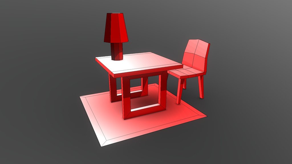 Scandi-Red Minimalist Workset