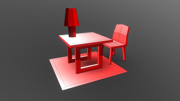 Scandi-Red Minimalist Workset