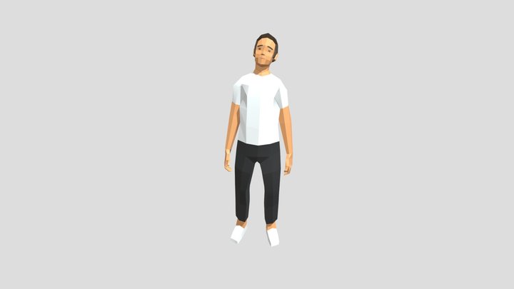 Lowpoly Basic Character 3D Model