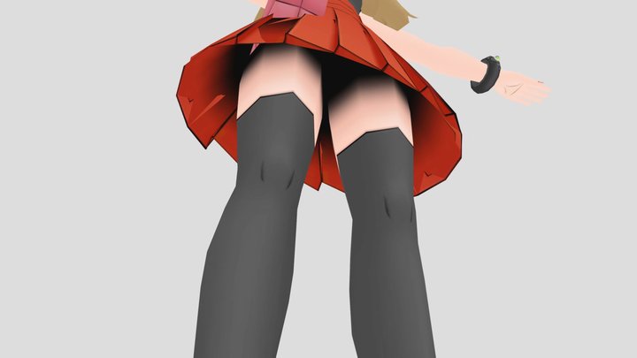 Mobile - Pokemon Masters EX - Serena 3D Model