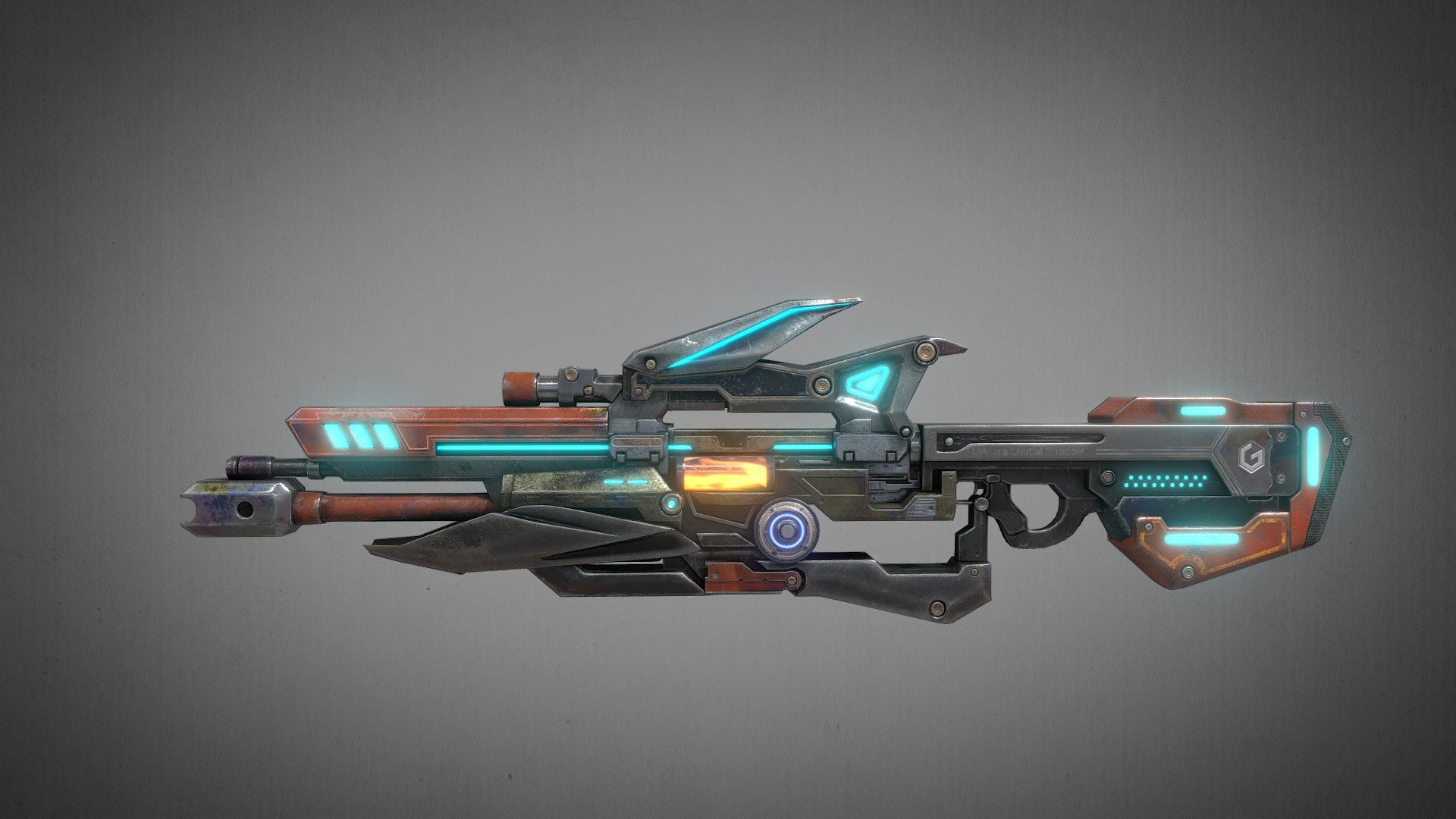 Shadow Force Assault Rifle - GS 88 - 3D model by Glenda Studio 3D ...